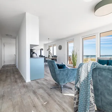Apartment Beachwaveone- 2 Og, Meerblick, Balkon, Kamin, Sauna Olpenitz